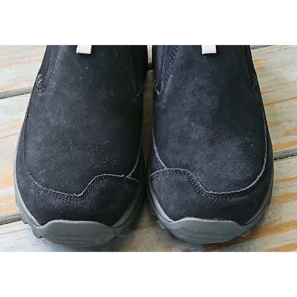 Merrell Nessa Slip On Black Suede Hiking Walking Shoes Sz 7.5